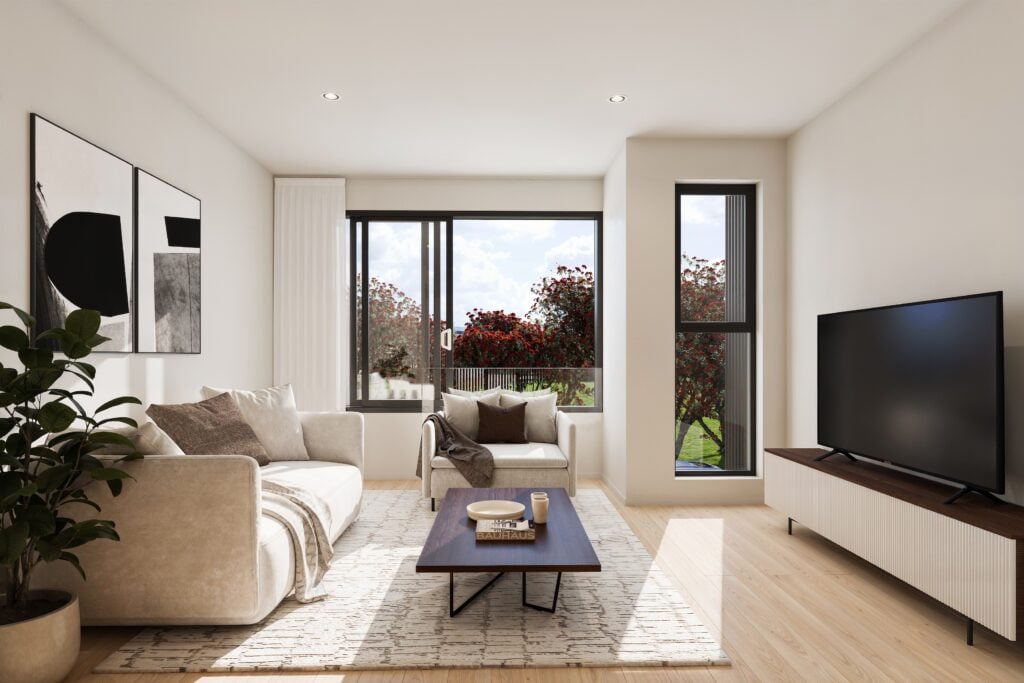(1) St Giles Park View 7 44 kilbirnie Cres Block A Living Room Final 1024x683 1