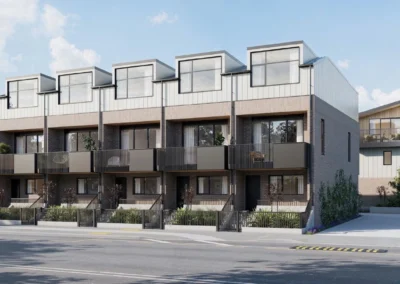 A street view of the Development in Island Bay